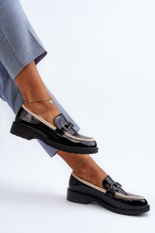 Sieviešu apavi Mokasīni S.Barski HY336A melnas krāsas