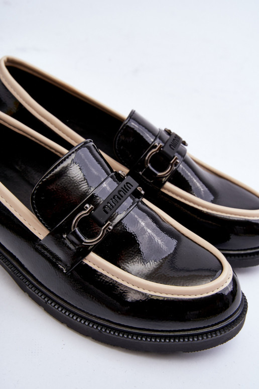 Sieviešu apavi Mokasīni S.Barski HY336A melnas krāsas