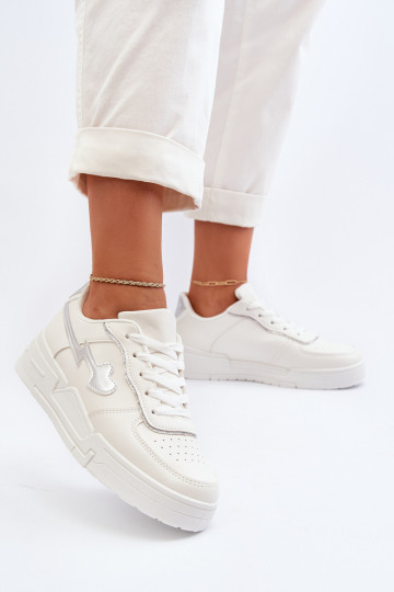 Sneakers modeļa apavi   ar platformu baltas krāsas Zeparine 2