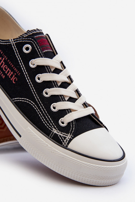 Vīriešu brīvā laika apavi Big Star NN174056 melnas krāsas Vīriešu brīvā laika apavi Big Star NN174056 melnas krāsas