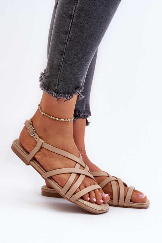 līdzenas zoles basenes Big Star NN274012 smilšu krāsas līdzenas zoles basenes Big Star NN274012 smilšu krāsas