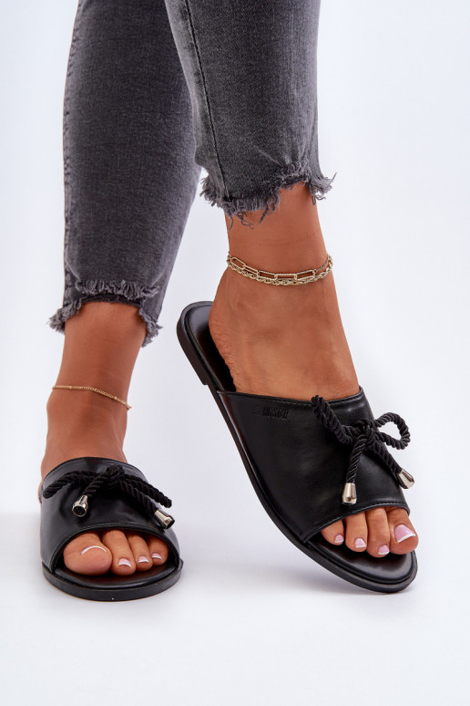 sieviešu čības Eko   Big Star NN274066 melnas krāsas