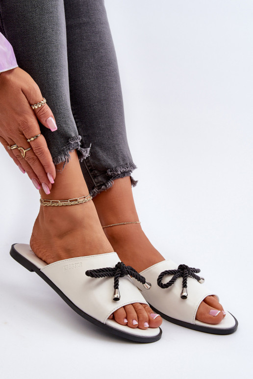 sieviešu čības Eko   Big Star NN274067 baltas krāsas