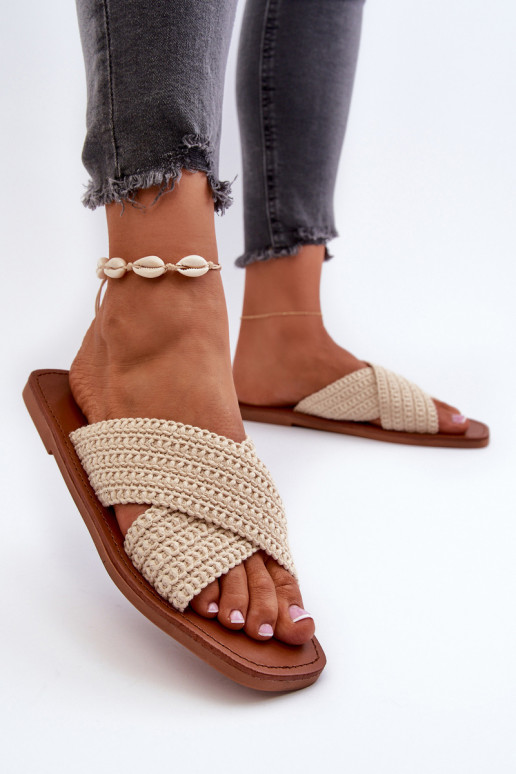 Čības  Big Star NN274078 smilšu krāsas Čības  Big Star NN274078 smilšu krāsas