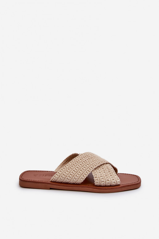 Čības  Big Star NN274078 smilšu krāsas Čības  Big Star NN274078 smilšu krāsas