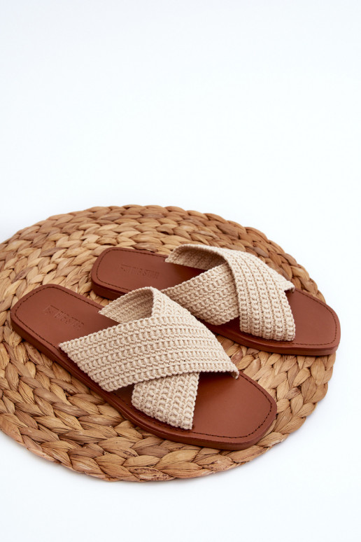 Čības  Big Star NN274078 smilšu krāsas Čības  Big Star NN274078 smilšu krāsas