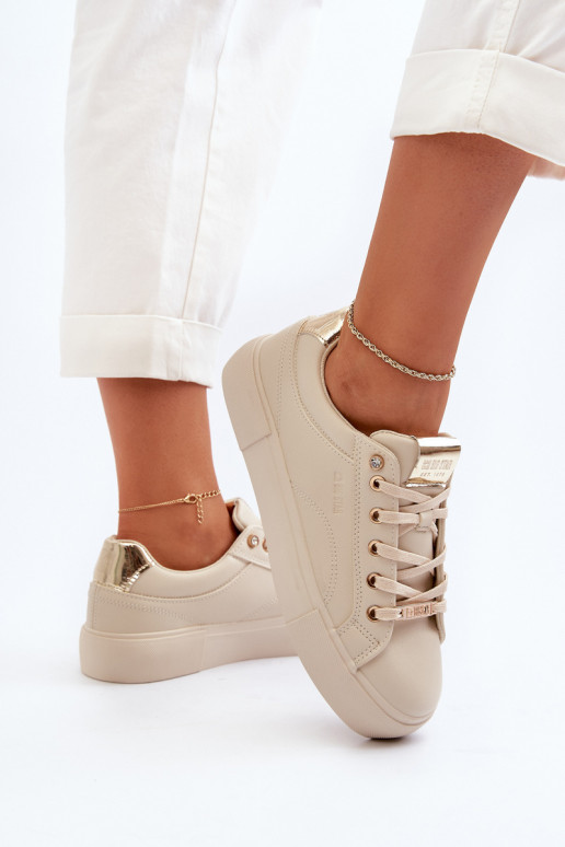 Sneakers modeļa apavi Big Star NN274210 smilšu krāsas Sneakers modeļa apavi Big Star NN274210 smilšu krāsas