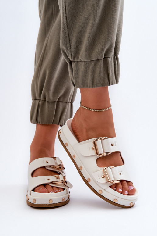 sieviešu čības ar platformu Big Star NN274081 baltas krāsas sieviešu čības ar platformu Big Star NN274081 baltas krāsas