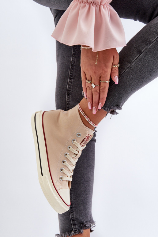 sieviešu puszābaki  Big Star NN274278 smilšu krāsas sieviešu puszābaki  Big Star NN274278 smilšu krāsas