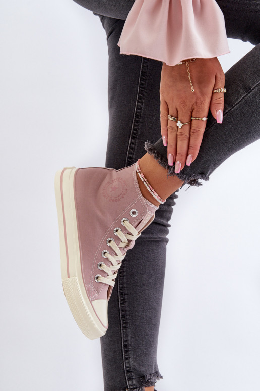 sieviešu puszābaki  Big Star NN274277 Rozā krāsas sieviešu puszābaki  Big Star NN274277 Rozā krāsas