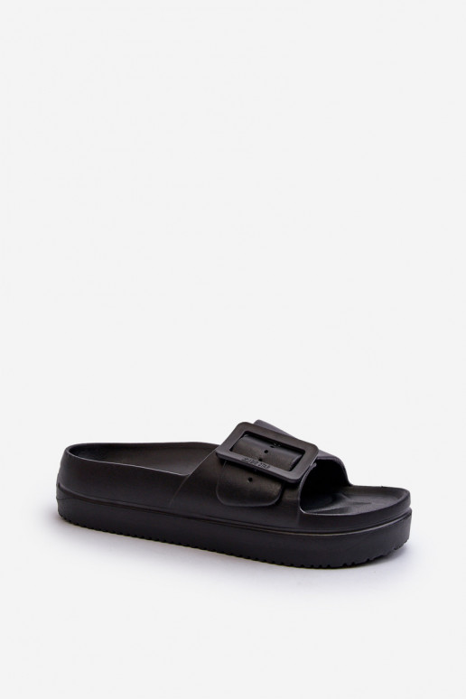 Vieglas čības ar platformu ar sprādzēm Big Star NN274A662 melnas krāsas Vieglas čības ar platformu ar sprādzēm Big Star NN274A662 melnas krāsas