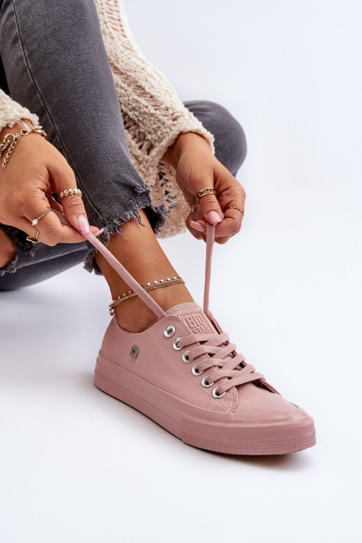 Klasiska modeļa sieviešu puszābaki Big Star NN274291 Rozā krāsas Klasiska modeļa sieviešu puszābaki Big Star NN274291 Rozā krāsas