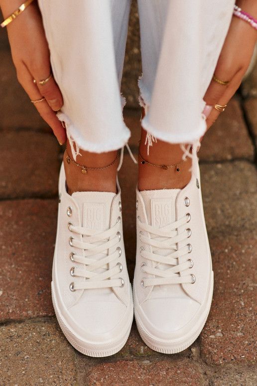 Klasiska modeļa sieviešu puszābaki Big Star NN274285 baltas krāsas