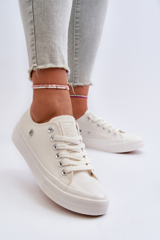 Klasiska modeļa sieviešu puszābaki Big Star NN274285 baltas krāsas