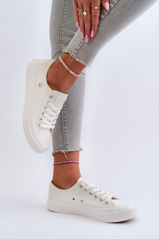 Klasiska modeļa sieviešu puszābaki Big Star NN274285 baltas krāsas