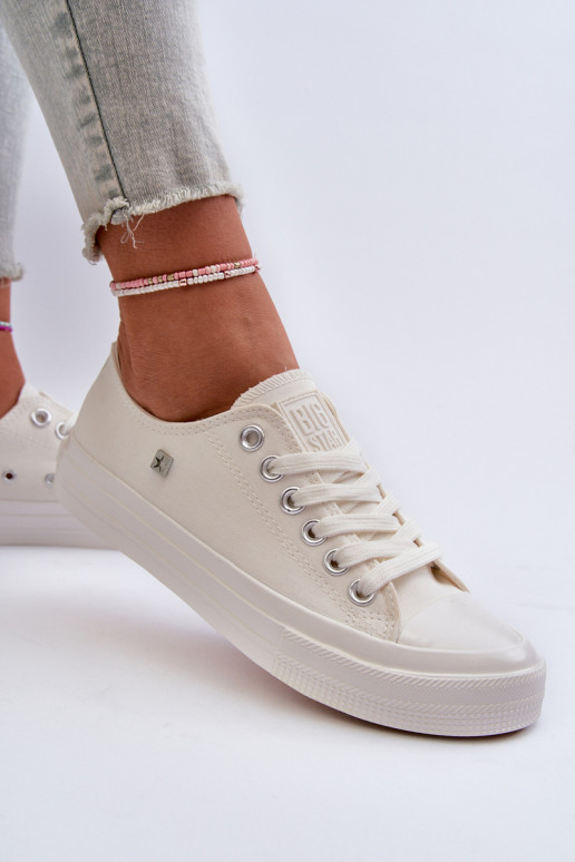 Klasiska modeļa sieviešu puszābaki Big Star NN274285 baltas krāsas