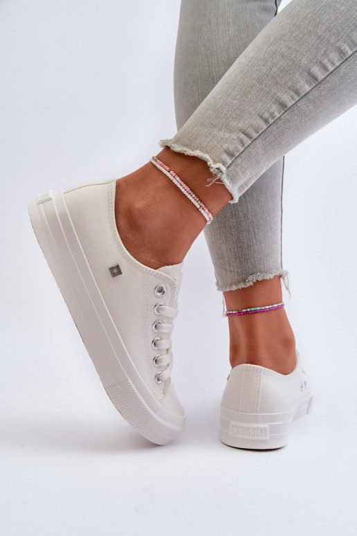 Klasiska modeļa sieviešu puszābaki Big Star NN274285 baltas krāsas