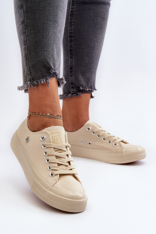 Klasiska modeļa sieviešu puszābaki Big Star NN274286 smilšu krāsas Klasiska modeļa sieviešu puszābaki Big Star NN274286 smilšu krāsas