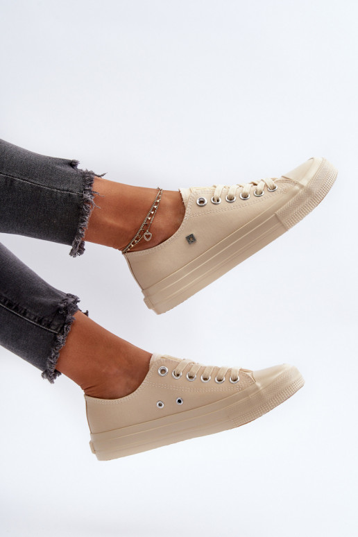 Klasiska modeļa sieviešu puszābaki Big Star NN274286 smilšu krāsas Klasiska modeļa sieviešu puszābaki Big Star NN274286 smilšu krāsas