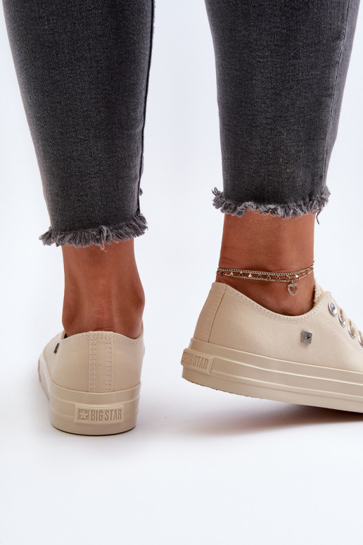 Klasiska modeļa sieviešu puszābaki Big Star NN274286 smilšu krāsas Klasiska modeļa sieviešu puszābaki Big Star NN274286 smilšu krāsas