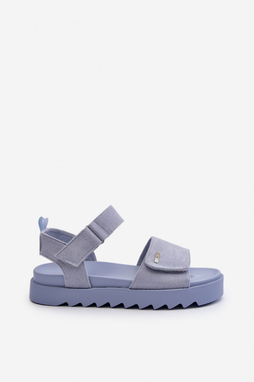 Zamšādas basenes ar platformu Big Star NN274706 Zilas krāsas Zamšādas basenes ar platformu Big Star NN274706 Zilas krāsas