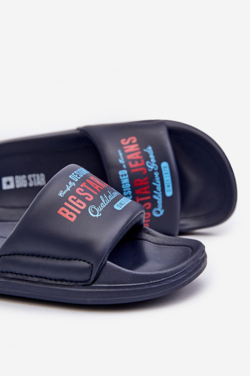 Vieglas čības uz pirksta Čības Bērnu apavi Big Star NN374516 tumši zilas krāsas Vieglas čības uz pirksta Čības Bērnu apavi Big Star NN374516 tumši zilas krāsas