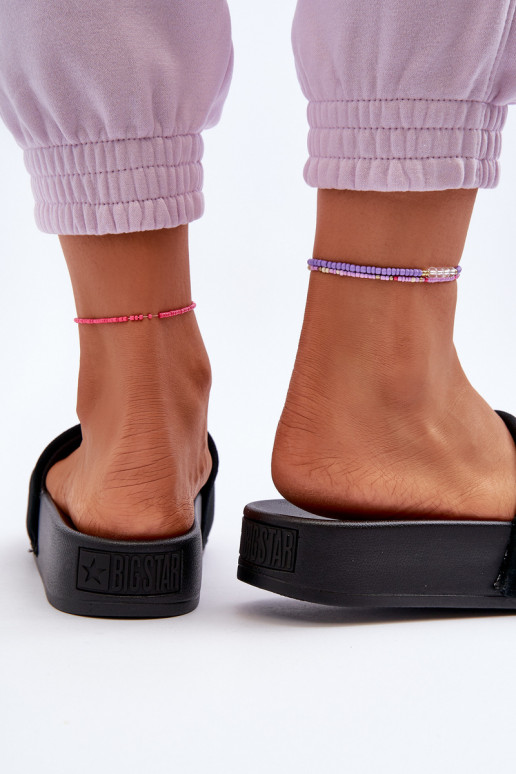 Čības ar platformu zamšādas Big Star NN274A670 melnas krāsas Čības ar platformu zamšādas Big Star NN274A670 melnas krāsas