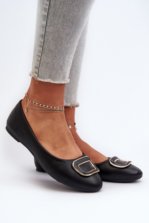 Balerīnas ar ornamentiem Eko   melnas krāsas Enicoria