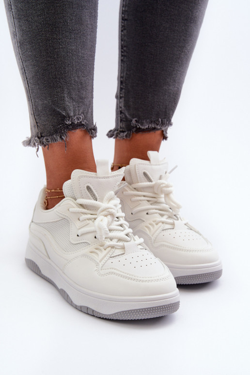 Sneakers modeļa apavi   ar platformu baltas krāsas Etnaria Sneakers modeļa apavi   ar platformu baltas krāsas Etnaria