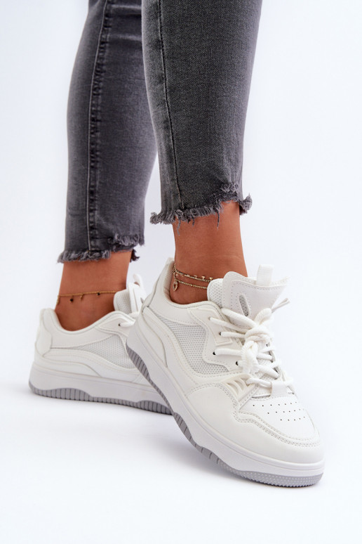 Sneakers modeļa apavi   ar platformu baltas krāsas Etnaria Sneakers modeļa apavi   ar platformu baltas krāsas Etnaria
