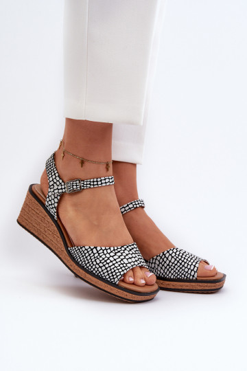 ar platformus basenes Sergio Leone SK303 Baltas-melnas krāsas 2