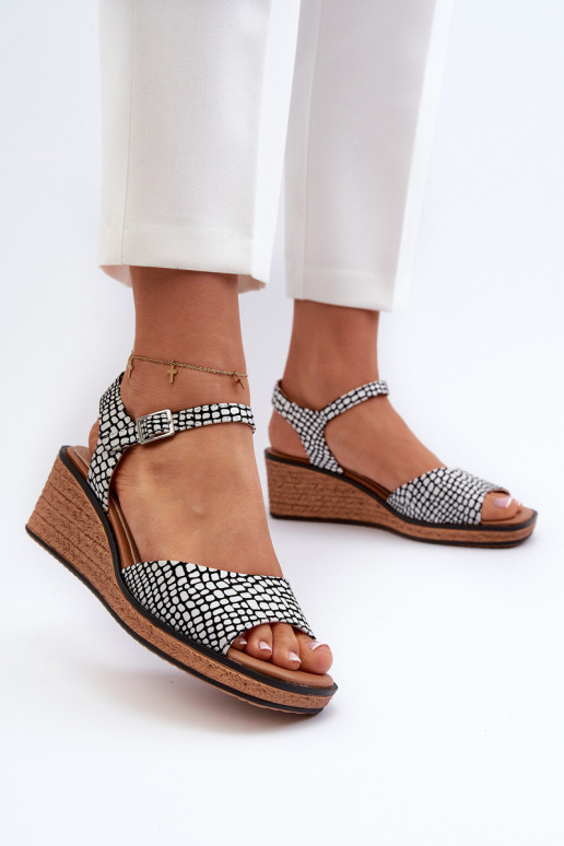 ar platformus basenes Sergio Leone SK303 Baltas-melnas krāsas