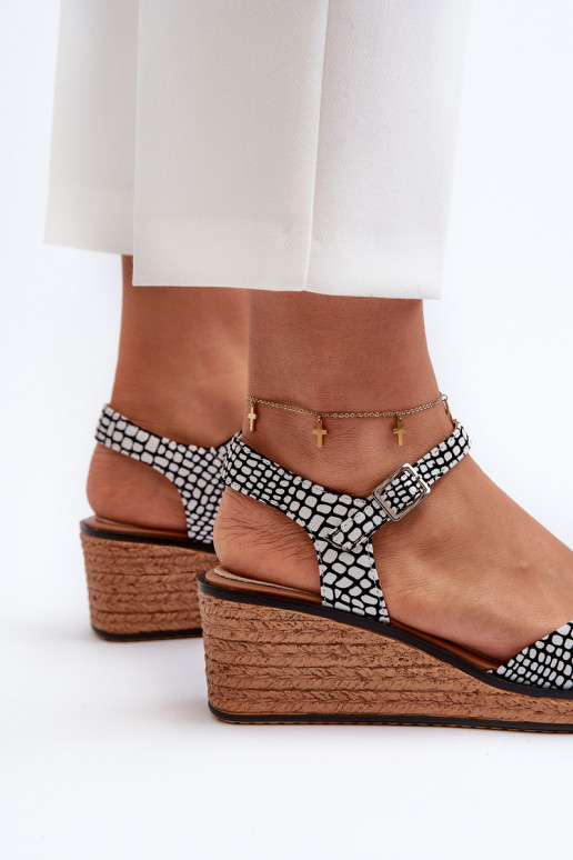 ar platformus basenes Sergio Leone SK303 Baltas-melnas krāsas