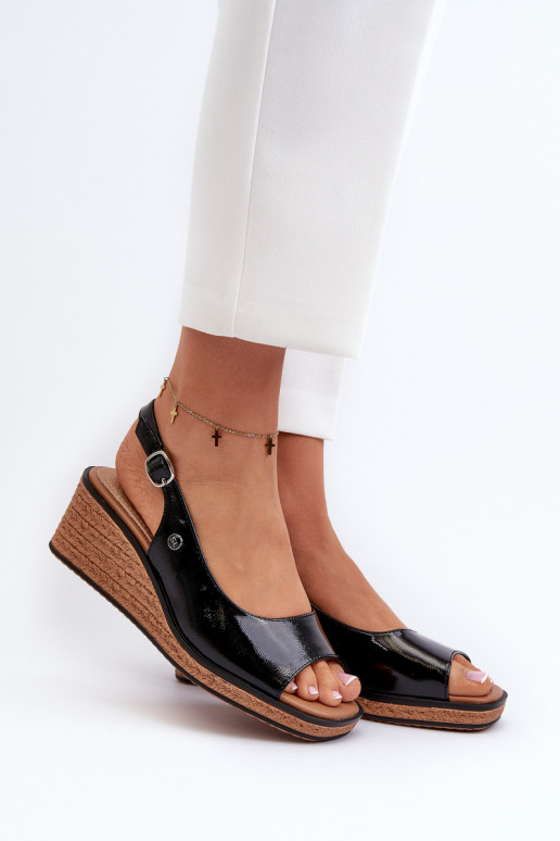 Laque ar platformus basenes Sergio Leone SK301 melnas krāsas