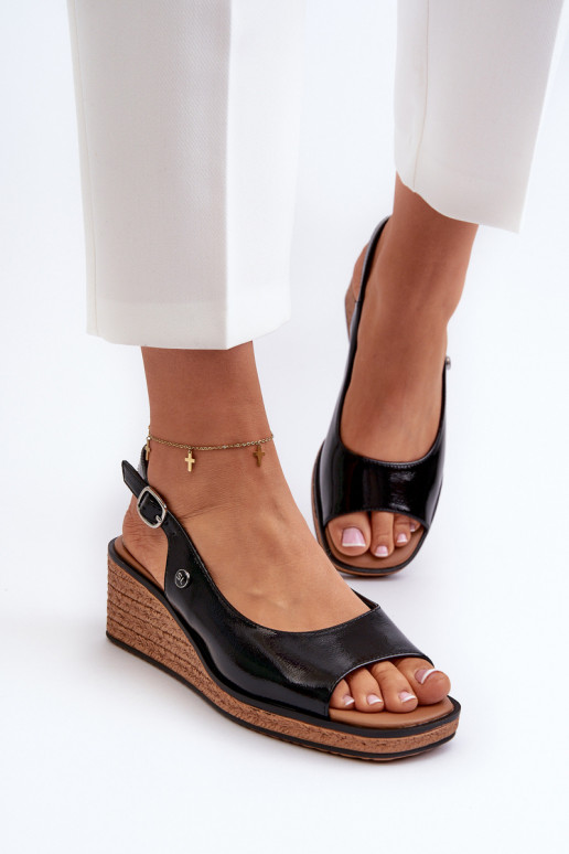 Laque ar platformus basenes Sergio Leone SK301 melnas krāsas