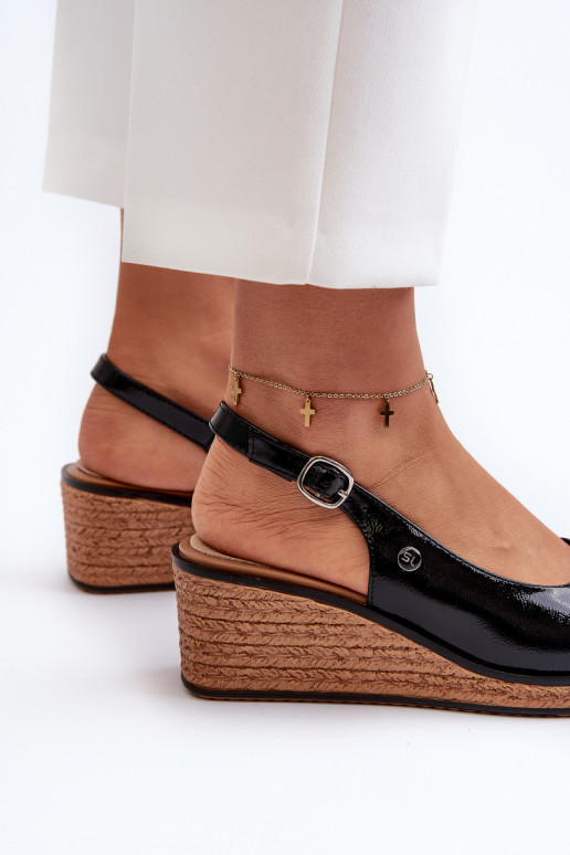 Laque ar platformus basenes Sergio Leone SK301 melnas krāsas