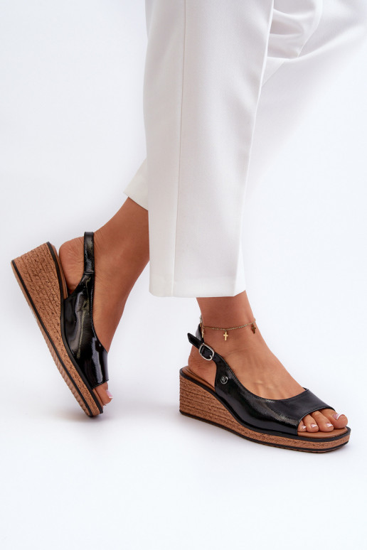 Laque ar platformus basenes Sergio Leone SK301 melnas krāsas