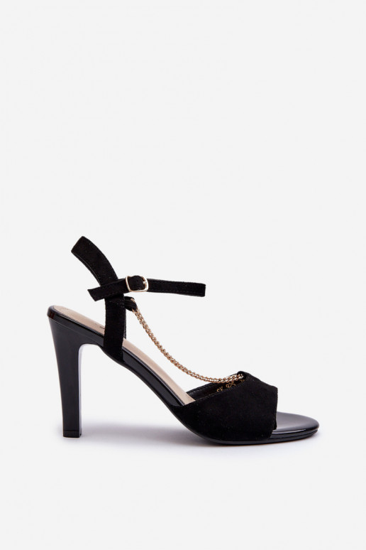 Sieviešu basenes ar papēdi owe  Sergio Leone SK925 melnas krāsas