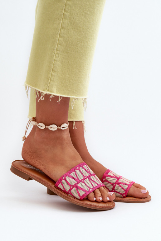 sieviešu čības ar platiem papēžiem rozā krāsas Traivea sieviešu čības ar platiem papēžiem rozā krāsas Traivea