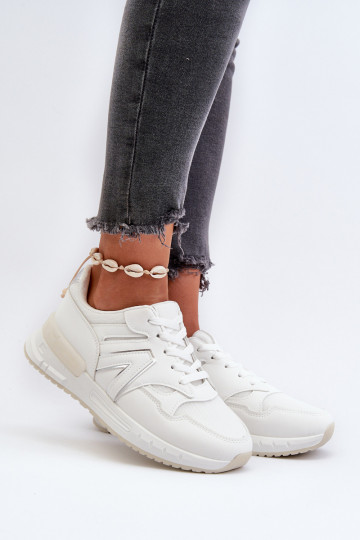 Sneakers modeļa apavi   no eko ādas baltas krāsas Vinelli 2