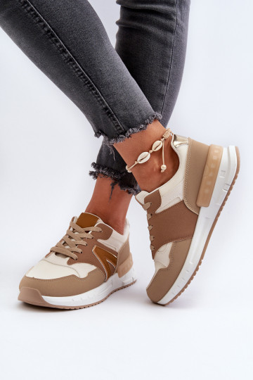 Sneakers modeļa apavi   no eko ādas brūnas krāsas Vinelli 2