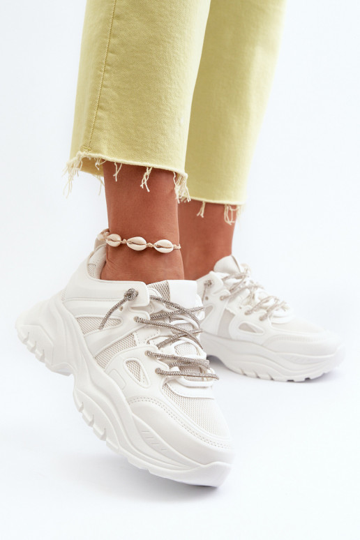 Sneakers modeļa apavi     m baltas krāsas Relissa Sneakers modeļa apavi     m baltas krāsas Relissa