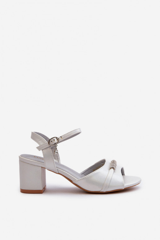 Sieviešu basenes Eko   ar papēdi  Sudraba krāsas Narhi