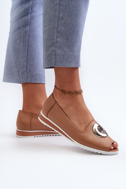 Kurpes   ar ornamentiem Eko   smilšu krāsas Biolita