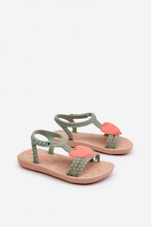 sandales Bērnu apavi ar sirsniņām 81997 Ipanema My First Baby Zaļas krāsas