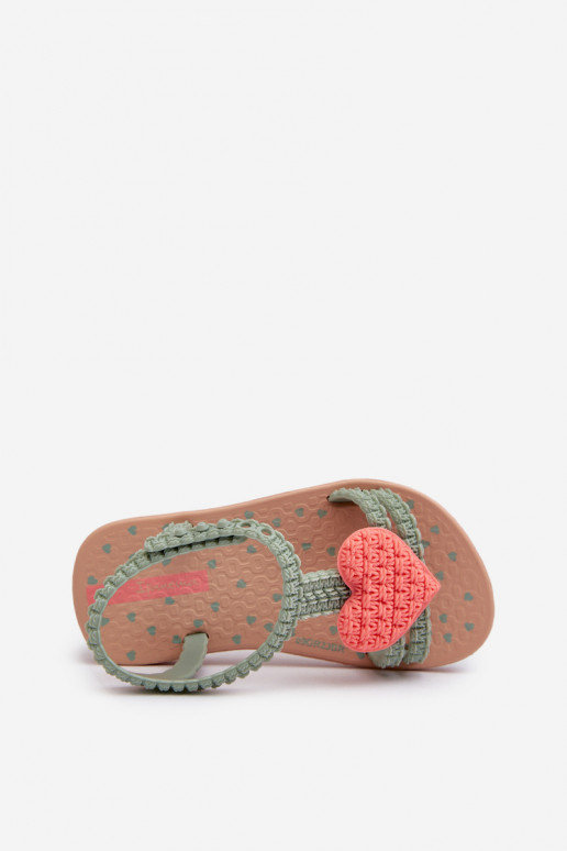 sandales Bērnu apavi ar sirsniņām 81997 Ipanema My First Baby Zaļas krāsas