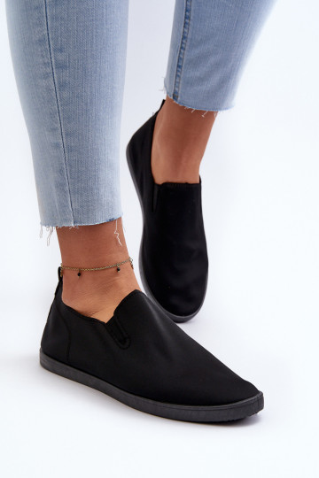 Sporta apavi brīvā laika apavi Slip-On melnas krāsas Lovinia