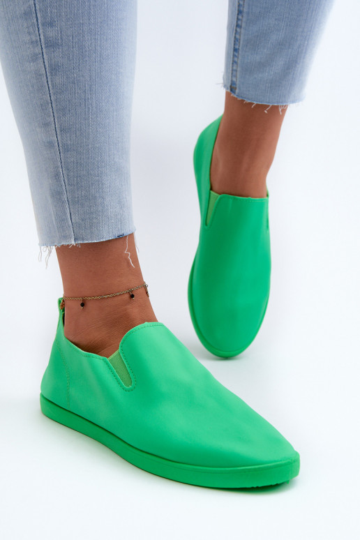 Sporta apavi brīvā laika apavi Slip-On Zaļas krāsas Lovinia Sporta apavi brīvā laika apavi Slip-On Zaļas krāsas Lovinia