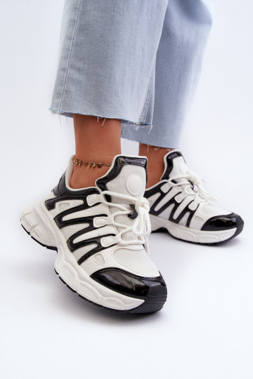 Sneakers modeļa apavi   Baltas-melnas krāsas Ahmani