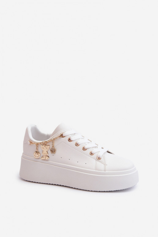 Sneakers modeļa apavi   ar platformu  baltas krāsas Tivissa Sneakers modeļa apavi   ar platformu  baltas krāsas Tivissa